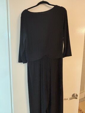 Vince Camuto Black Long-Sleeve Maxi Dress